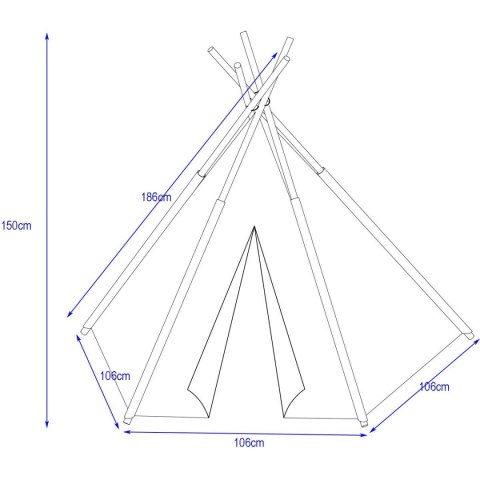 NAMIOT WIGWAM ENERO TOYS CLASSIC RÓŻOWO-BIAŁY NAMIOT WIGWAM ENERO TOYS CLASSIC RÓŻOWO-BIAŁY