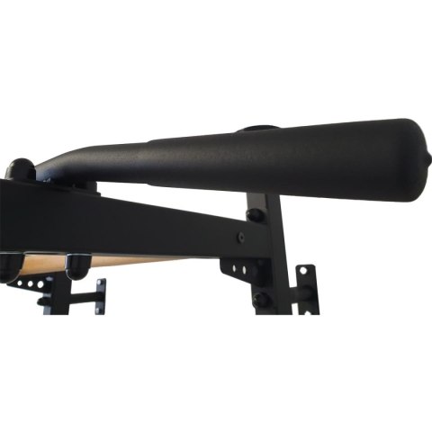 ROZPOROWA DRABINKA GIMNASTYCZNA DREWNIANO METALOWA Z METALOWYM DRĄŻKIEM W KOLORZE DĘBU BENCHK 511 ROZPOROWA DRABINKA GIMNASTYCZNA DREWNIANO METALOWA Z METALOWYM DRĄŻKIEM W KOLORZE DĘBU BENCHK 511