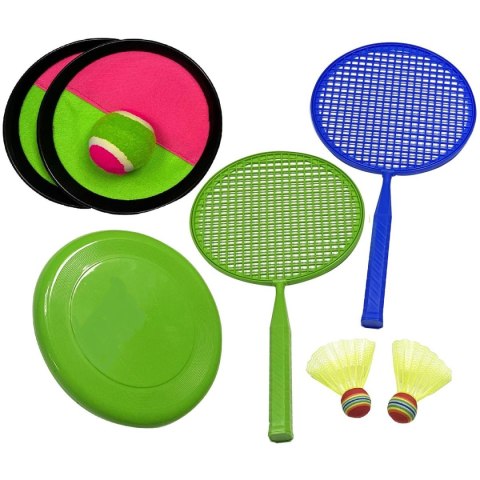 ZESTAW GIER OUTDOOR NA PLAŻĘ 3W1 ENERO TOYS ZESTAW GIER OUTDOOR NA PLAŻĘ 3W1 ENERO TOYS