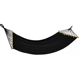 HAMAK OGRODOWY 1 OSOBOWY 200X100CM Z DRĄŻKIEM CZARNY 1064055