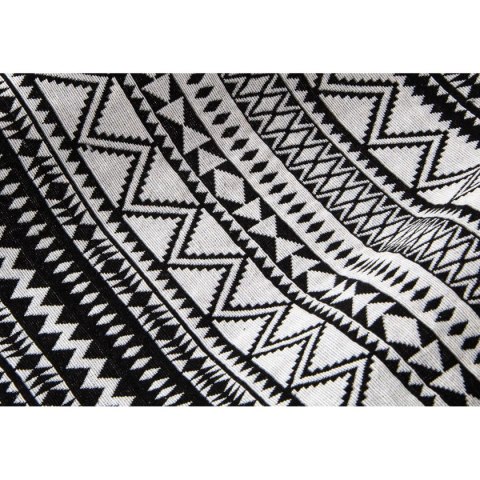 HAMAK OGRODOWY 2 OSOBOWY 200X147CM Z DRĄŻKIEM ETNO CZARNO-BIAŁY HAMAK OGRODOWY 2 OSOBOWY 200X147CM Z DRĄŻKIEM ETNO CZARNO-BIAŁY