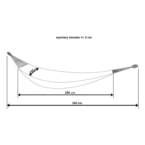 HAMAK OGRODOWY 2 OSOBOWY XXL 250x150CM Z POKROWCEM NIEBIESKI HAMAK OGRODOWY 2 OSOBOWY XXL 250x150CM Z POKROWCEM NIEBIESKI