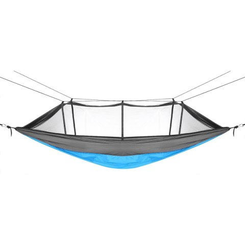 HAMAK TURYSTYCZNY 2 OSOBOWY 270X140CM Z MOSKITIERĄ NIEBIESKI HAMAK TURYSTYCZNY 2 OSOBOWY 270X140CM Z MOSKITIERĄ NIEBIESKI