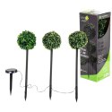 ZESTAW LAMP SOLARNYCH 3 KUL BUKSZPANOWYCH 27 LED