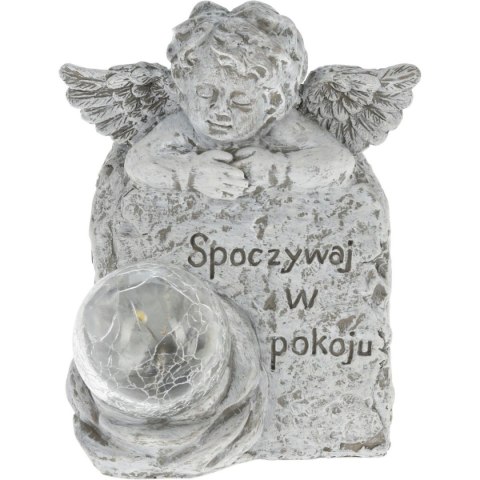 FIGURKA ANIOŁEK ZNICZ NAGROBNY LED SPOCZYWAJ W POKOJU FIGURKA ANIOŁEK ZNICZ NAGROBNY LED SPOCZYWAJ W POKOJU