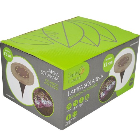 LAMPA SOLARNA 8 LED SMD DO WBICIA W PODŁOŻE KPL.12SZT LAMPA SOLARNA 8 LED SMD DO WBICIA W PODŁOŻE KPL.12SZT