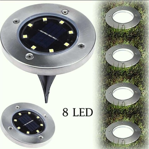 LAMPA SOLARNA 8 LED SMD DO WBICIA W PODŁOŻE KPL.4SZT LAMPA SOLARNA 8 LED SMD DO WBICIA W PODŁOŻE KPL.4SZT