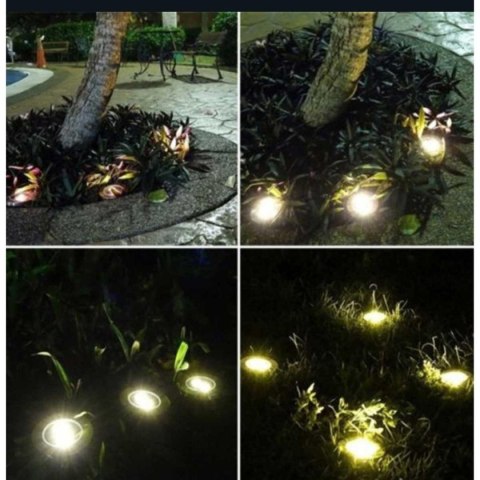LAMPA SOLARNA 8 LED SMD DO WBICIA W PODŁOŻE KPL.4SZT LAMPA SOLARNA 8 LED SMD DO WBICIA W PODŁOŻE KPL.4SZT