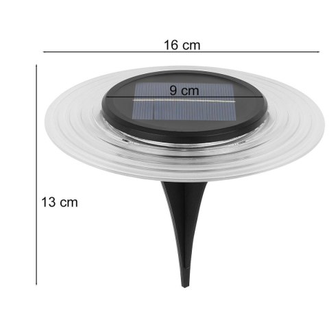 LAMPA SOLARNA DYSKOWA 28 LED DO WBICIA W GRUNT LUB MONTAŻU NA ŚCIANIE LAMPA SOLARNA DYSKOWA 28 LED DO WBICIA W GRUNT LUB MONTAŻU NA ŚCIANIE