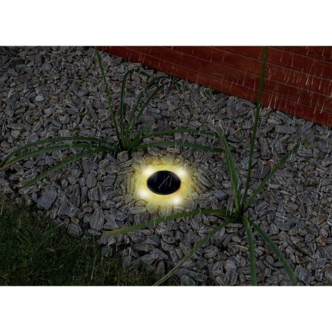 LAMPA SOLARNA DYSKOWA 28 LED DO WBICIA W GRUNT LUB MONTAŻU NA ŚCIANIE LAMPA SOLARNA DYSKOWA 28 LED DO WBICIA W GRUNT LUB MONTAŻU NA ŚCIANIE