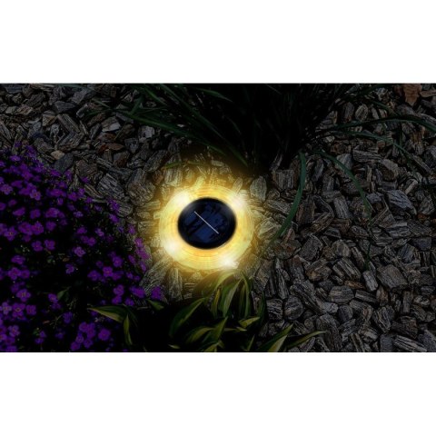 LAMPA SOLARNA DYSKOWA 28 LED DO WBICIA W GRUNT LUB MONTAŻU NA ŚCIANIE LAMPA SOLARNA DYSKOWA 28 LED DO WBICIA W GRUNT LUB MONTAŻU NA ŚCIANIE