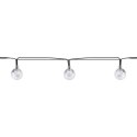 LAMPA SOLARNA OGRODOWA GIRLANDA ŁAŃCUCH SOLARNY 4,9M 40LED CIEPŁY BIAŁY