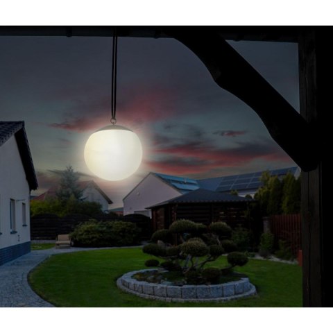 LAMPA SOLARNA PLASTIKOWA KULA WISZĄCA 20CM LAMPA SOLARNA PLASTIKOWA KULA WISZĄCA 20CM