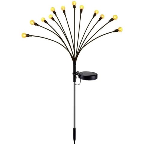 LAMPA SOLARNA TAŃCZĄCE NA WIETRZE KULECZKI BIAŁE 12 LED 72CM CIEPŁY BIAŁY LAMPA SOLARNA TAŃCZĄCE NA WIETRZE KULECZKI BIAŁE 12 LED 72CM CIEPŁY BIAŁY