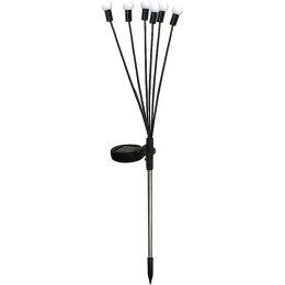 LAMPA SOLARNA TAŃCZĄCE NA WIETRZE KULECZKI BIAŁE 6 LED 72CM