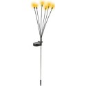 LAMPA SOLARNA TAŃCZĄCE NA WIETRZE KULECZKI BIAŁE 6 LED 72CM