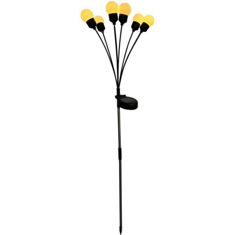 LAMPA SOLARNA TAŃCZĄCE NA WIETRZE KULECZKI BIAŁE 6 LED 75CM XXL LAMPA SOLARNA TAŃCZĄCE NA WIETRZE KULECZKI BIAŁE 6 LED 75CM XXL