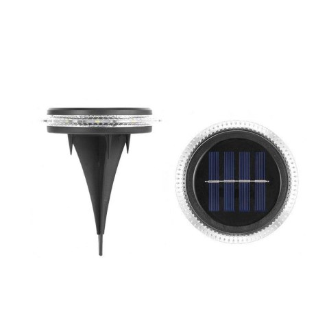 LAMPY SOLARNE DYSKOWE DO WBICIA W GRUNT LUB MONTAŻU NA ŚCIANIE 2SZT LAMPY SOLARNE DYSKOWE DO WBICIA W GRUNT LUB MONTAŻU NA ŚCIANIE 2SZT