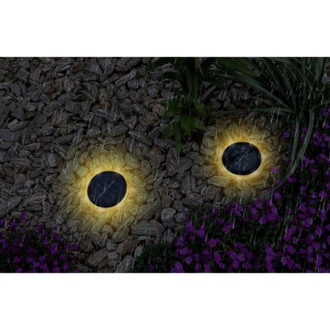 LAMPY SOLARNE DYSKOWE DO WBICIA W GRUNT LUB MONTAŻU NA ŚCIANIE 2SZT LAMPY SOLARNE DYSKOWE DO WBICIA W GRUNT LUB MONTAŻU NA ŚCIANIE 2SZT