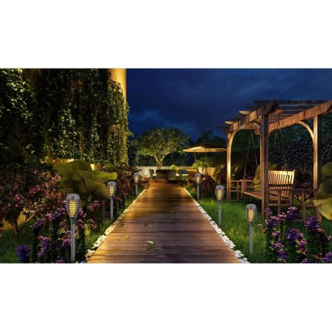 POCHODNIA LAMPA SOLARNA TAŃCZĄCE PŁOMYKI 12 LED SMD 7,5x7,5x46,5CM KPL 5SZT POCHODNIA LAMPA SOLARNA TAŃCZĄCE PŁOMYKI 12 LED SMD 7,5x7,5x46,5CM KPL 5SZT