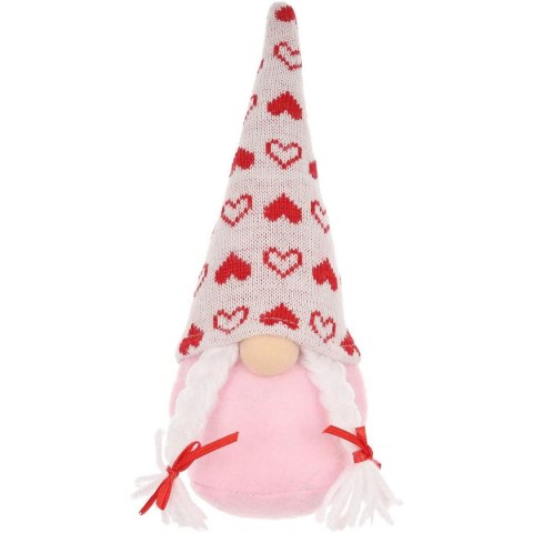 SKRZAT GNOM 20CM DEKORACJA WALENTYNKOWA GIRL RÓŻOWA SKRZAT GNOM 20CM DEKORACJA WALENTYNKOWA GIRL RÓŻOWA