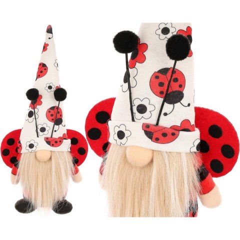 SKRZAT GNOM BIEDRONKA BOY 24CM DEKORACJA WIOSENNA SKRZAT GNOM BIEDRONKA BOY 24CM DEKORACJA WIOSENNA