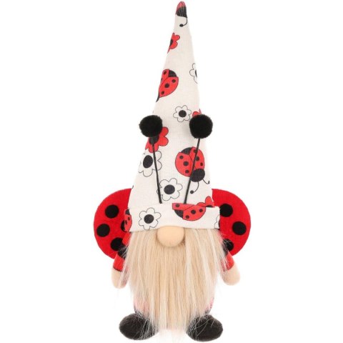 SKRZAT GNOM BIEDRONKA BOY 24CM DEKORACJA WIOSENNA SKRZAT GNOM BIEDRONKA BOY 24CM DEKORACJA WIOSENNA