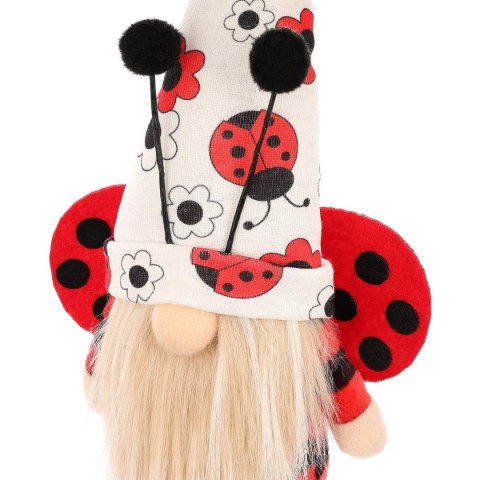SKRZAT GNOM BIEDRONKA BOY 24CM DEKORACJA WIOSENNA SKRZAT GNOM BIEDRONKA BOY 24CM DEKORACJA WIOSENNA