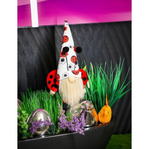 SKRZAT GNOM BIEDRONKA BOY 24CM DEKORACJA WIOSENNA SKRZAT GNOM BIEDRONKA BOY 24CM DEKORACJA WIOSENNA