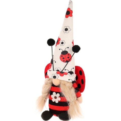 SKRZAT GNOM BIEDRONKA GIRL 24CM DEKORACJA WIOSENNA SKRZAT GNOM BIEDRONKA GIRL 24CM DEKORACJA WIOSENNA