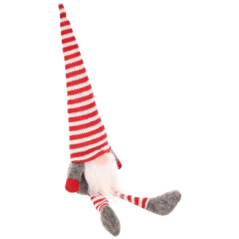 SKRZAT GNOM DEKORACYJNY SIEDZĄCY 30+10 CM Z CZAPKĄ I NÓŻKAMI W PASKI SKRZAT GNOM DEKORACYJNY SIEDZĄCY 30+10 CM Z CZAPKĄ I NÓŻKAMI W PASKI