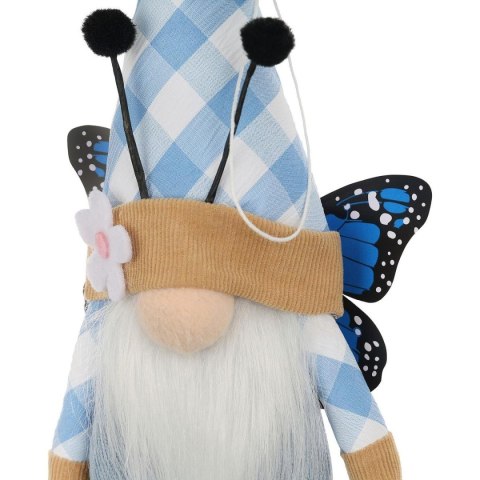 SKRZAT GNOM MOTYL NIEBIESKI 25CM DEKORACJA WIOSENNA SKRZAT GNOM MOTYL NIEBIESKI 25CM DEKORACJA WIOSENNA