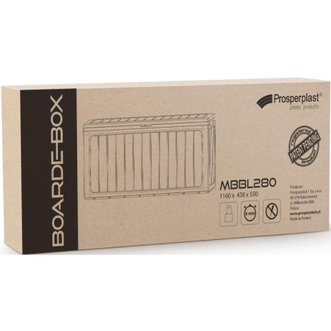 SKRZYNIA OGRODOWA 280L BRĄZ BOARDEBOX SKRZYNIA OGRODOWA 280L BRĄZ BOARDEBOX
