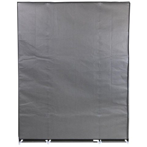 SZAFA TEKSTYLNA GARDEROBA 175x133x43CM CIEMNO-SZARA 28873 SZAFA TEKSTYLNA GARDEROBA 175x133x43CM CIEMNO-SZARA 28873