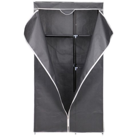 SZAFA TEKSTYLNA GARDEROBA 90x45x170CM CIEMNO-SZARA 8811 SZAFA TEKSTYLNA GARDEROBA 90x45x170CM CIEMNO-SZARA 8811