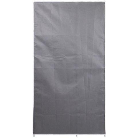SZAFA TEKSTYLNA GARDEROBA 90x45x170CM CIEMNO-SZARA 8811 SZAFA TEKSTYLNA GARDEROBA 90x45x170CM CIEMNO-SZARA 8811