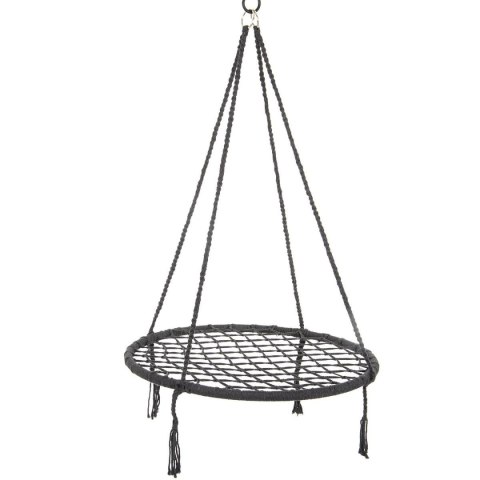 HAMAK OGRODOWY HUŚTAWKA BOCIANIE GNIAZDO 80CM SZARA HAMAK OGRODOWY HUŚTAWKA BOCIANIE GNIAZDO 80CM SZARA