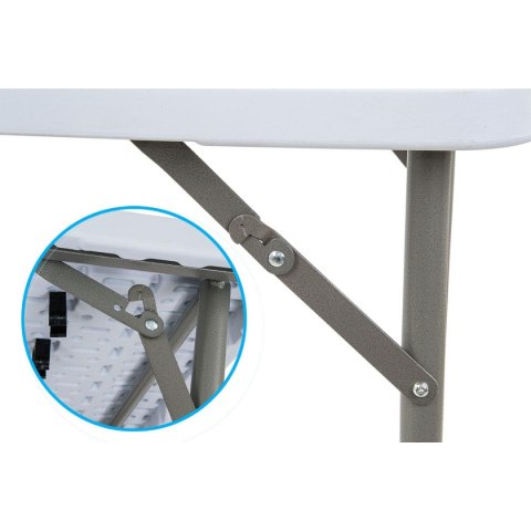STÓŁ CATERINGOWY SKŁADANY W WALIZKĘ 120x60CM 100KG BIAŁY STÓŁ CATERINGOWY SKŁADANY W WALIZKĘ 120x60CM 100KG BIAŁY
