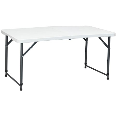 STÓŁ CATERINGOWY SKŁADANY W WALIZKĘ 120x60CM 100KG BIAŁY STÓŁ CATERINGOWY SKŁADANY W WALIZKĘ 120x60CM 100KG BIAŁY