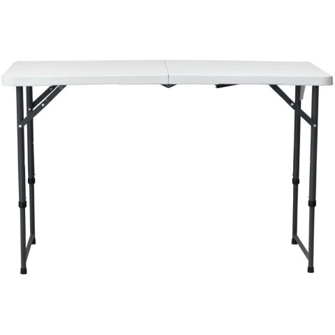 STÓŁ CATERINGOWY SKŁADANY W WALIZKĘ 120x60CM 100KG BIAŁY STÓŁ CATERINGOWY SKŁADANY W WALIZKĘ 120x60CM 100KG BIAŁY