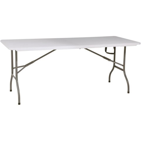 STÓŁ CATERINGOWY SKŁADANY W WALIZKĘ 180x70CM MAX.100KG BIAŁY STÓŁ CATERINGOWY SKŁADANY W WALIZKĘ 180x70CM MAX.100KG BIAŁY