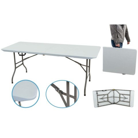STÓŁ CATERINGOWY SKŁADANY W WALIZKĘ 180x70CM MAX.100KG BIAŁY STÓŁ CATERINGOWY SKŁADANY W WALIZKĘ 180x70CM MAX.100KG BIAŁY