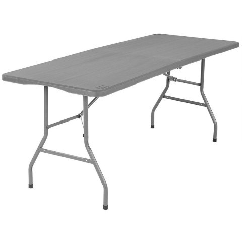 STÓŁ CATERINGOWY SKŁADANY W WALIZKĘ 180x70CM MAX.100KG SZARY STÓŁ CATERINGOWY SKŁADANY W WALIZKĘ 180x70CM MAX.100KG SZARY
