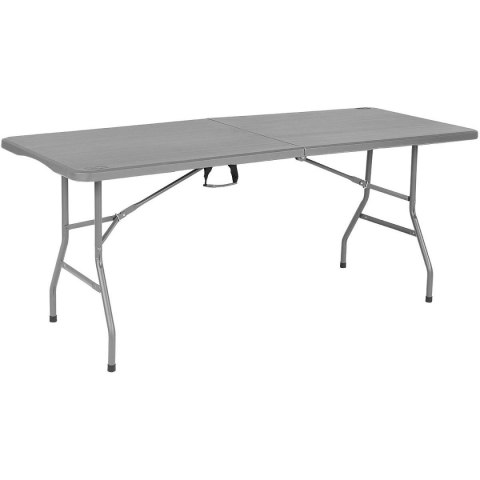 STÓŁ CATERINGOWY SKŁADANY W WALIZKĘ 180x70CM MAX.100KG SZARY STÓŁ CATERINGOWY SKŁADANY W WALIZKĘ 180x70CM MAX.100KG SZARY