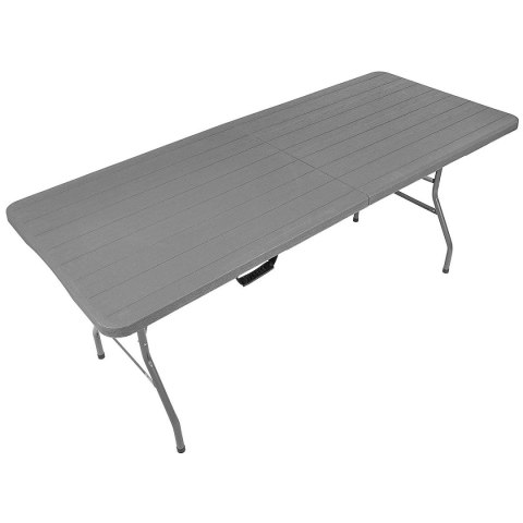 STÓŁ CATERINGOWY SKŁADANY W WALIZKĘ 180x74CM MAX.100KG WOODLAND DESKA CIEMNY SZARY STÓŁ CATERINGOWY SKŁADANY W WALIZKĘ 180x74CM MAX.100KG WOODLAND DESKA CIEMNY SZARY