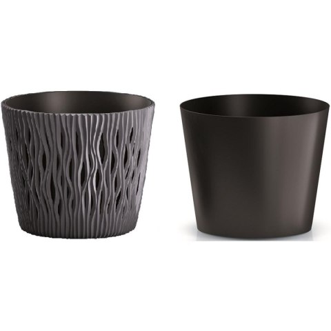 DONICZKA SANDY ROUND ŚR 19CM ANTRACYT DONICZKA SANDY ROUND ŚR 19CM ANTRACYT