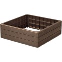 GRZĄDKA RABATKA OGRODOWA OBRZEŻE BASE WOOD 4 ELEMENTY RUSTYKALNA CEGŁA