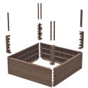 GRZĄDKA RABATKA OGRODOWA OBRZEŻE BASE WOOD 4 ELEMENTY RUSTYKALNA CEGŁA