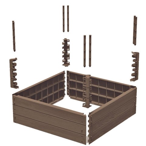 GRZĄDKA RABATKA OGRODOWA OBRZEŻE BASE WOOD 4 ELEMENTY RUSTYKALNA CEGŁA GRZĄDKA RABATKA OGRODOWA OBRZEŻE BASE WOOD 4 ELEMENTY RUSTYKALNA CEGŁA