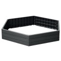 GRZĄDKA RABATKA OGRODOWA OBRZEŻE BASE WOOD 6 ELEMENTÓW ANTRACYT